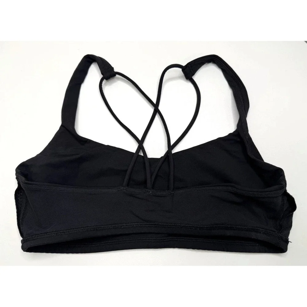Lululemon Women's Like A Cloud Black Sports Bra Size 8 No Cup Pads